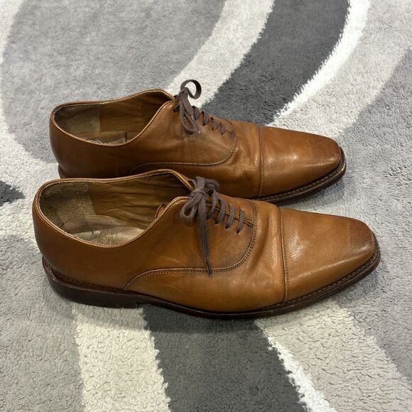 Thursday Boot Co Executive Cap Toe Shoes Mens 11 Brown Oxford Dress Leather